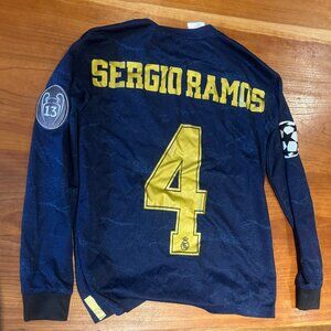 Official Adidas Long Sleeve Champions League Sergio Ramos Jersey